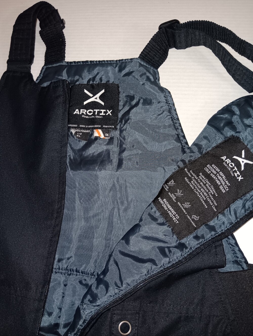 ARCTIX WOMENS BIB WATER REPELLANT OVERALLS SNOWSUIT - Picture 2 of 7